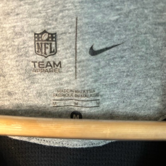 NFL Team Apparel Pittsburg Steelers Black Waffle Long Sleeve Shirt Size Med - Picture 3 of 7